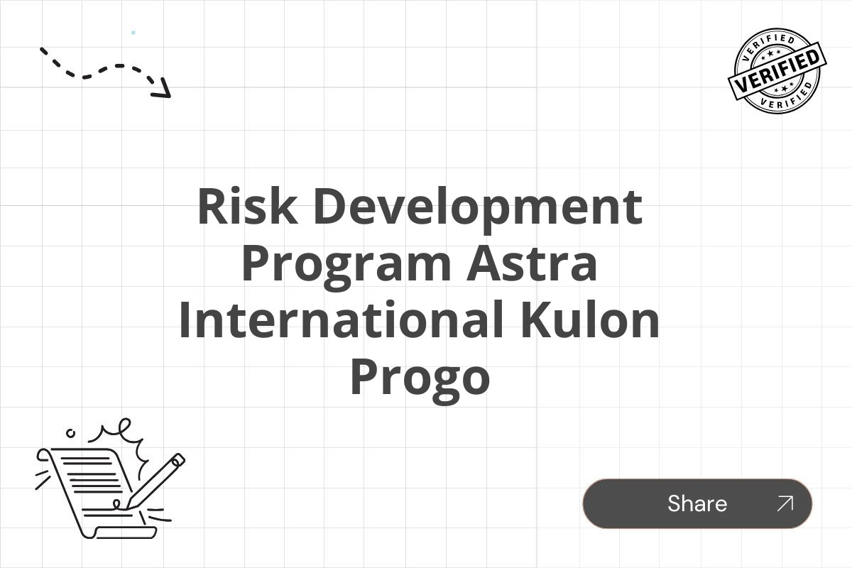 Risk Development Program Astra International Kulon Progo