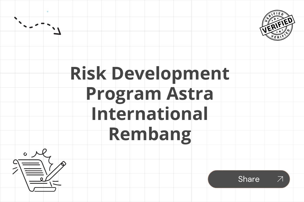 Risk Development Program Astra International Rembang