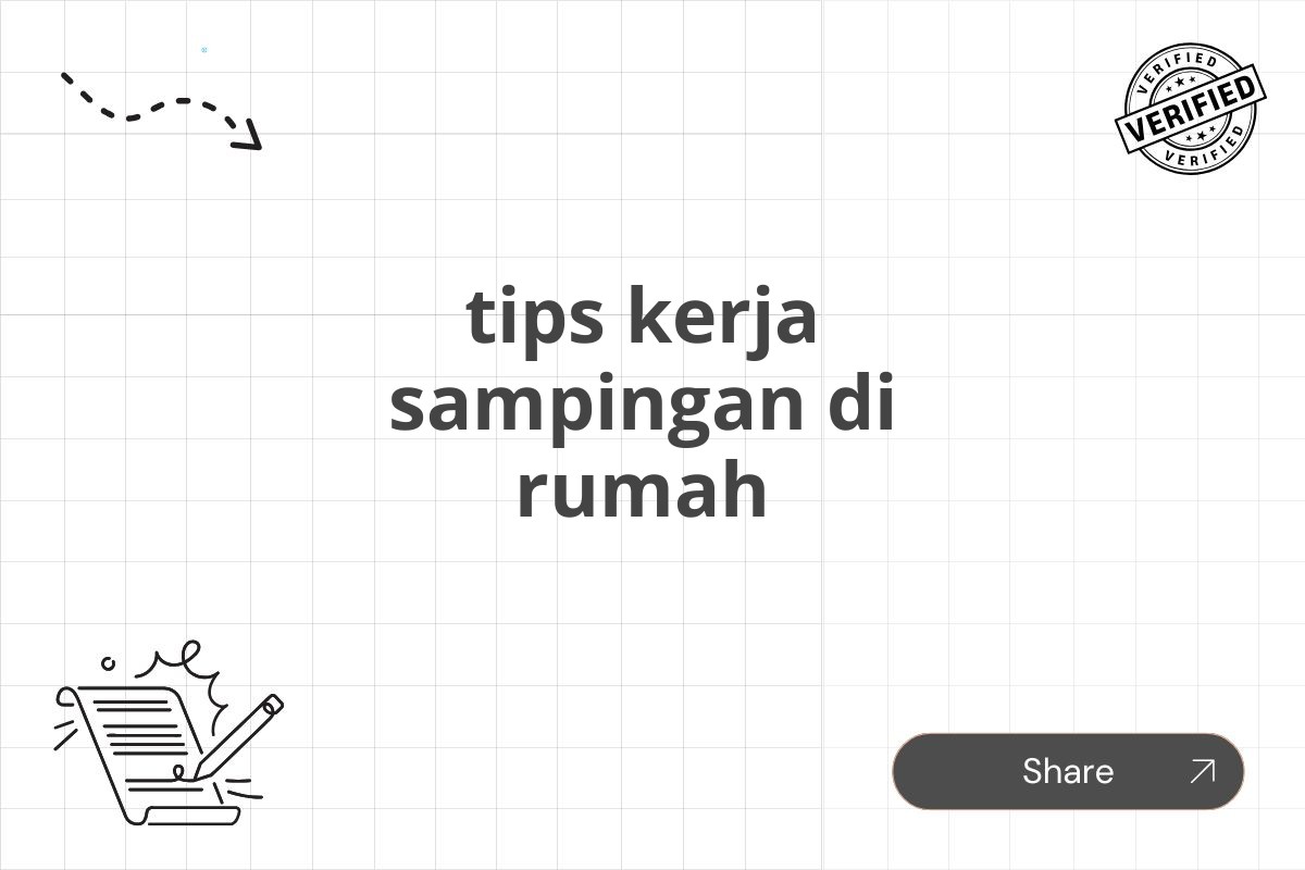 tips kerja sampingan di rumah