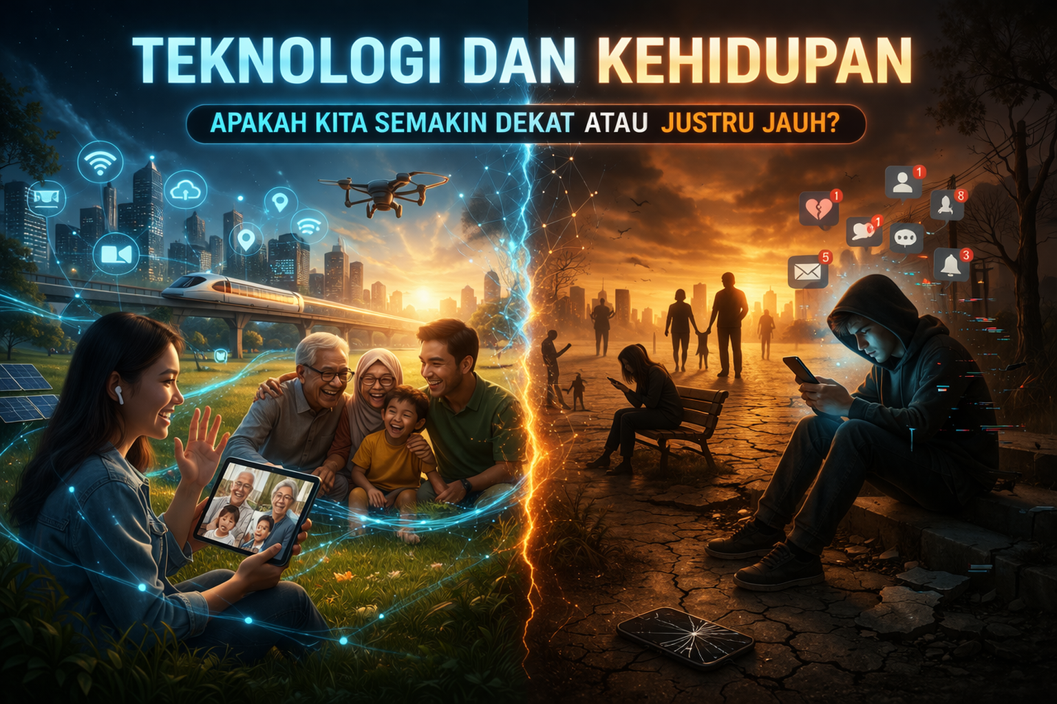 Teknologi dan Kehidupan: Apakah Kita Semakin Dekat atau Justru Jauh?