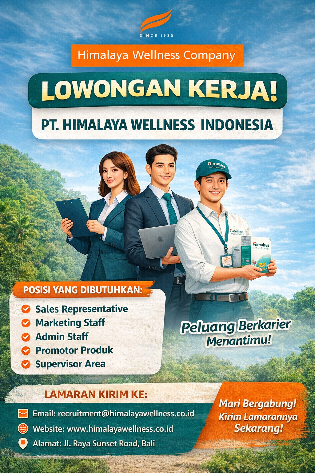 Lowongan Kerja PT. Himalaya Wellness Indonesia