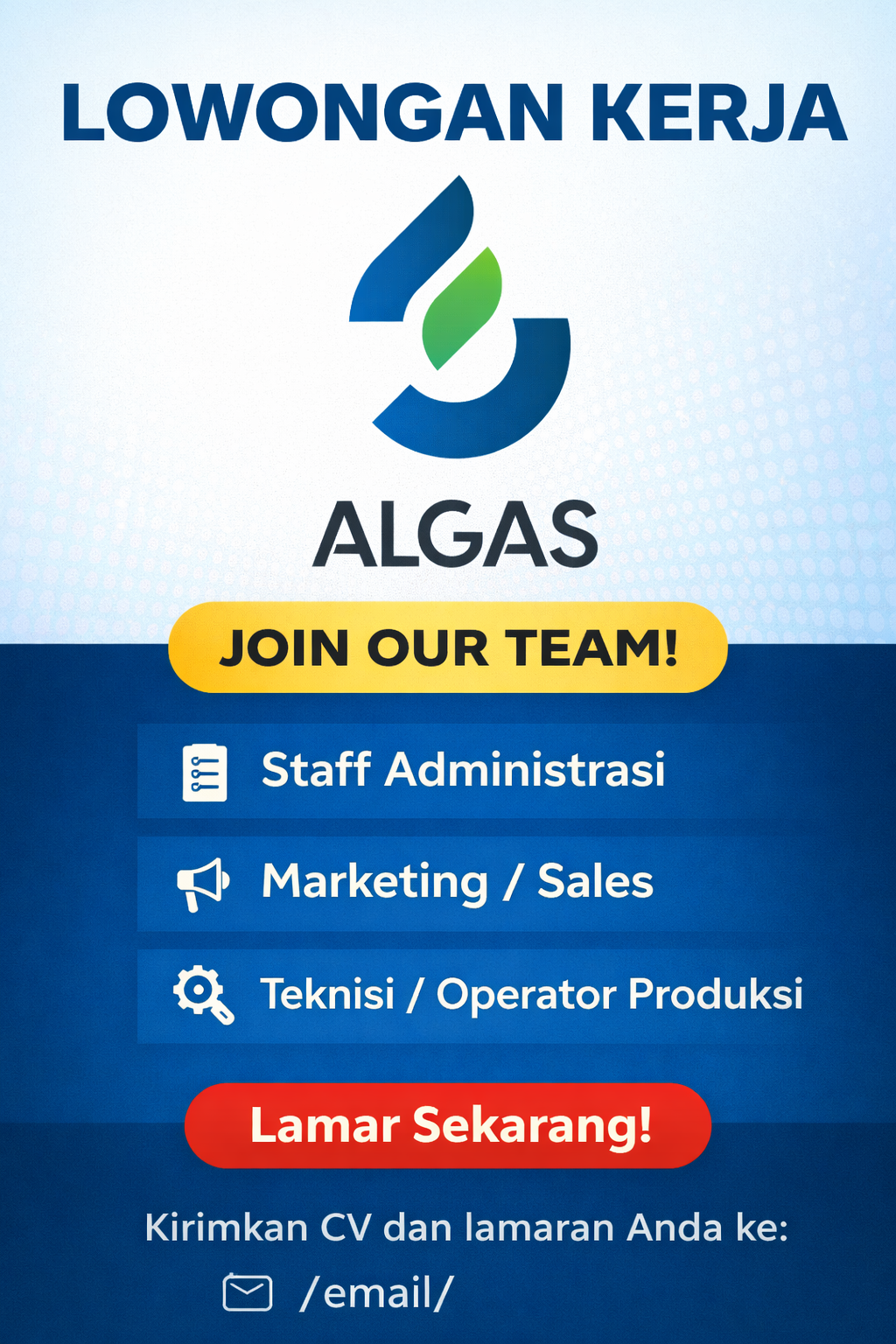 Lowongan Kerja PT. Algas Mitra Sejati: Peluang Karier Terbaru
