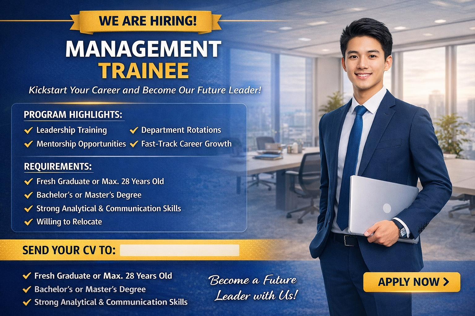 Lowongan Kerja PT: Posisi Management Trainee