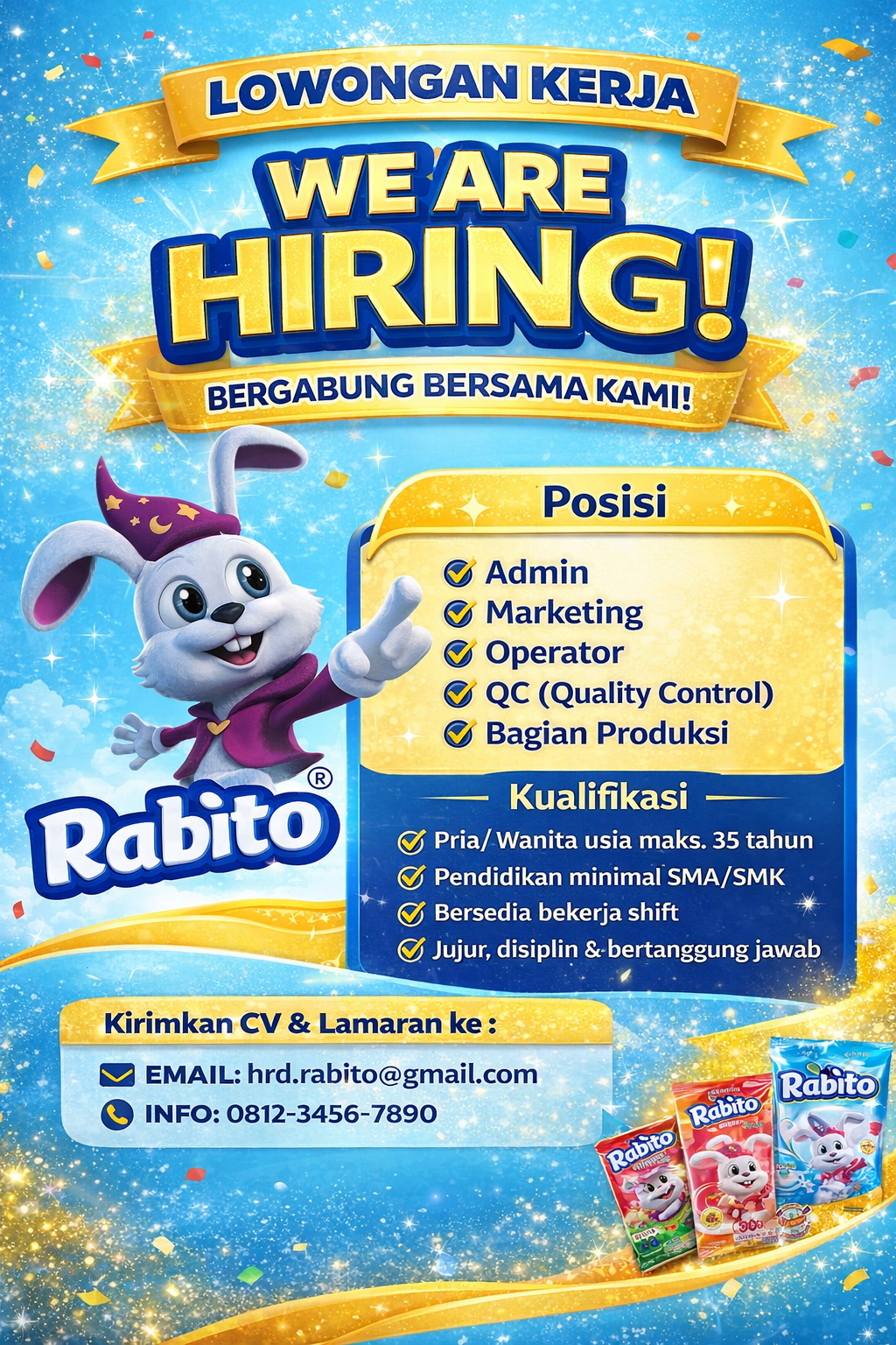 Lowongan Kerja PT. Rabito Indo Makmur