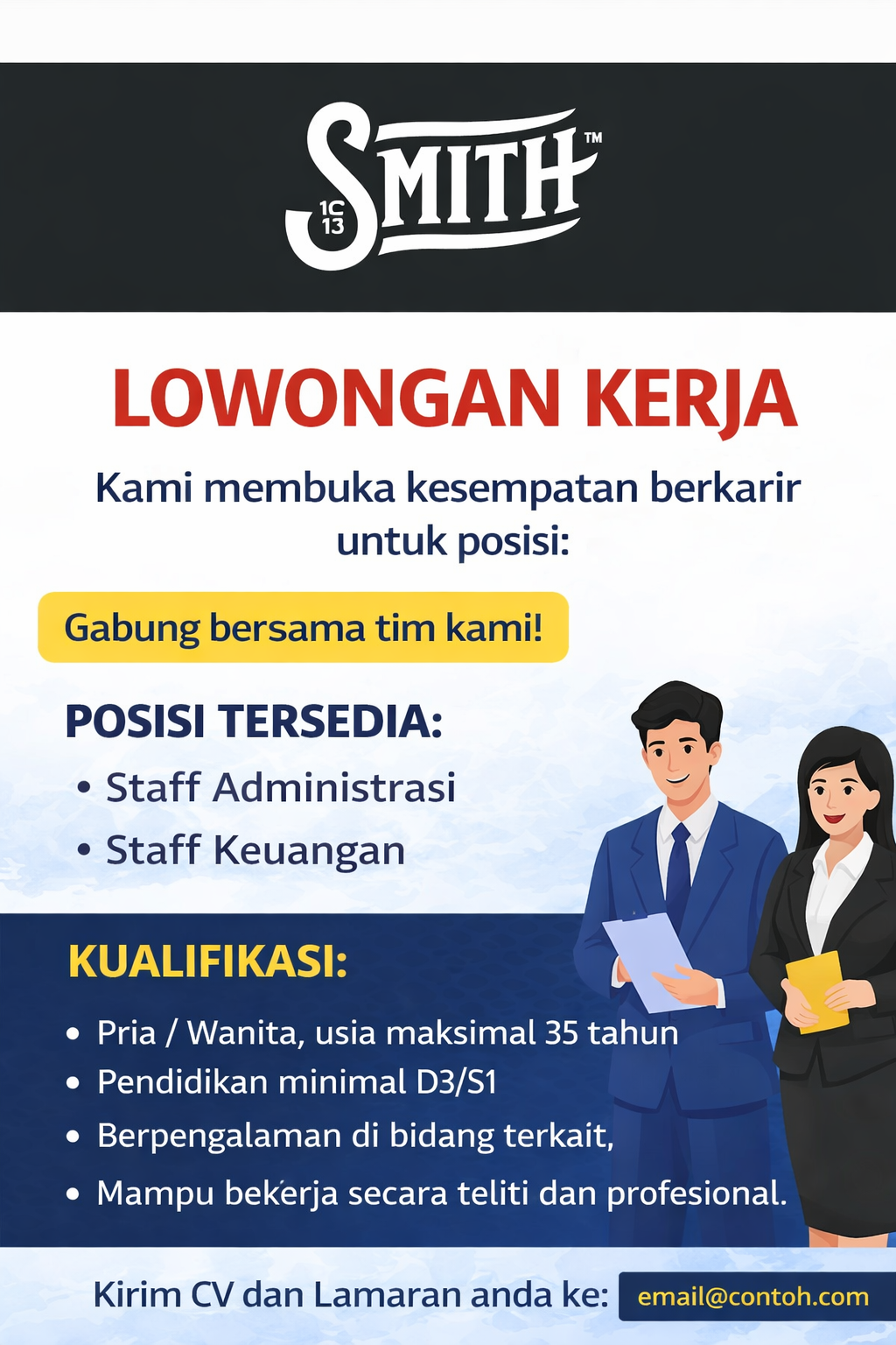 Peluang Karir Terbaru di PT. SMITH Indonesia Jaya: Bergabunglah dengan Perusahaan Terkemuka