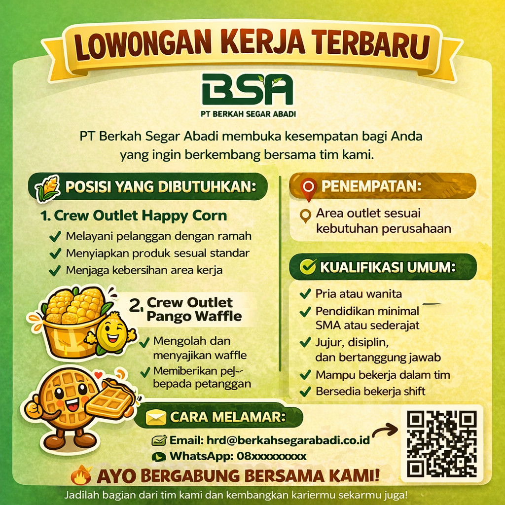 Lowongan Kerja Terbaru di PT Bogajaya Sukses Abadi, Simak Posisi yang Dibutuhkan