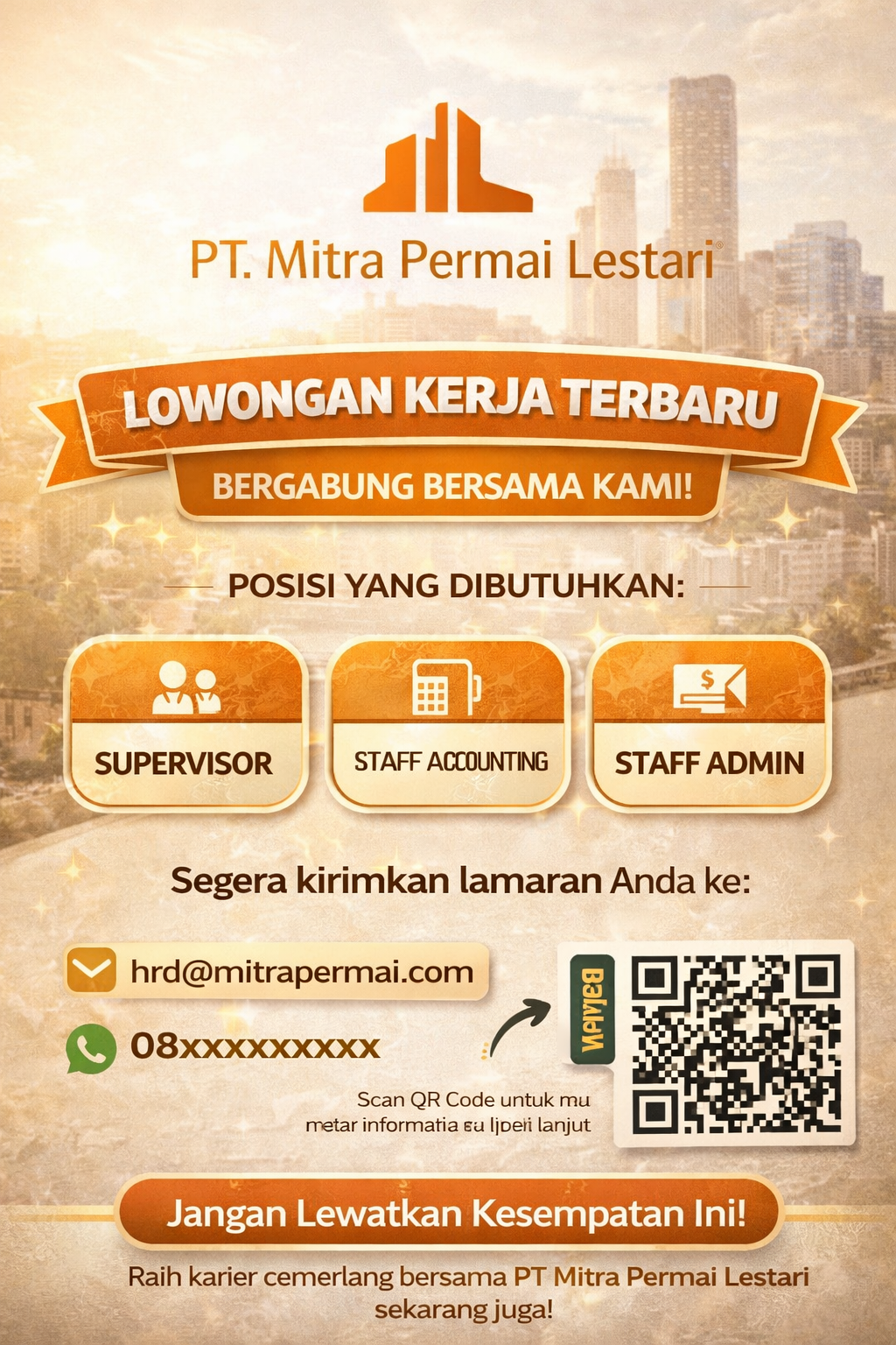 PT Mitra Permain Lestari Buka Lowongan Kerja, Ini Peluang Kariernya