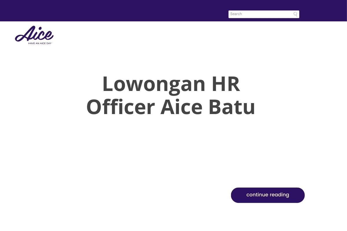 Lowongan HR Officer Aice Batu