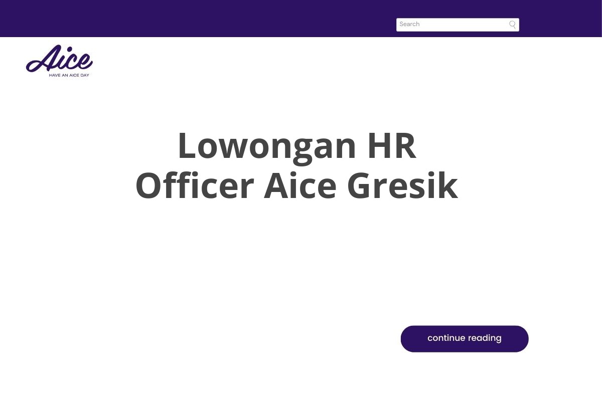 Lowongan HR Officer Aice Gresik