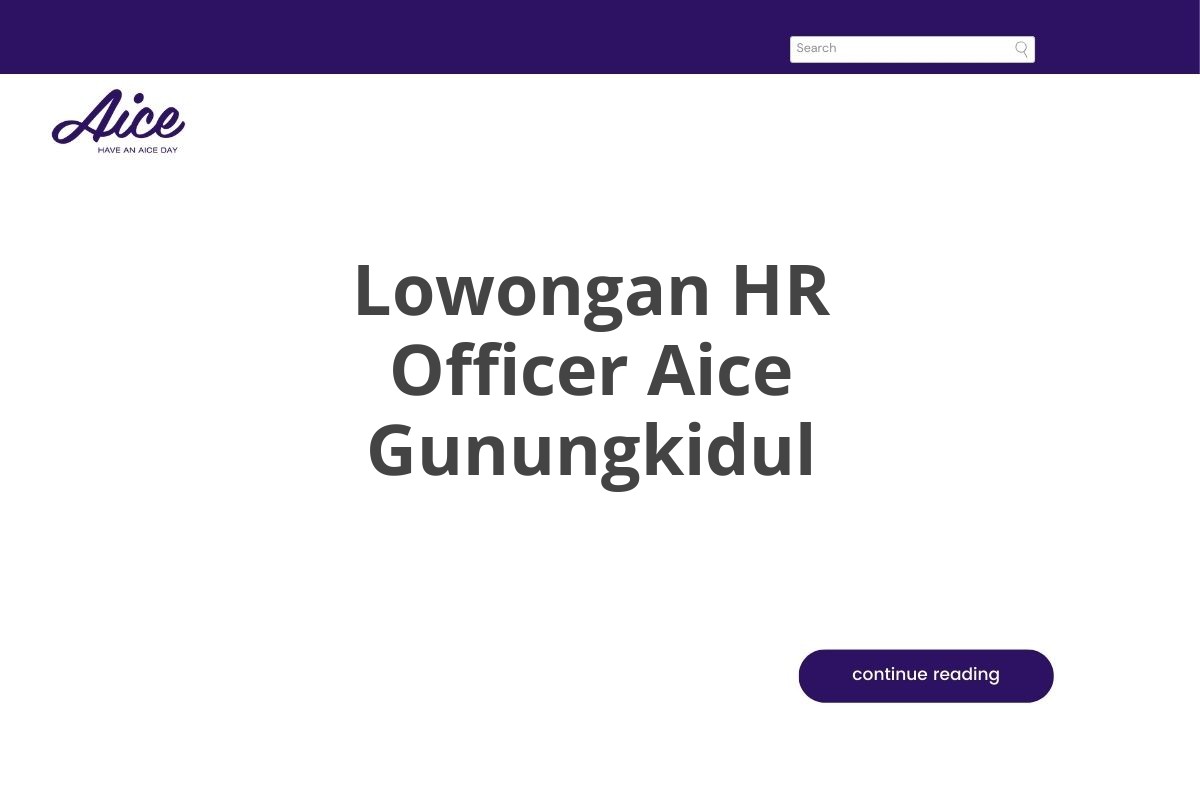 Lowongan HR Officer Aice Gunungkidul