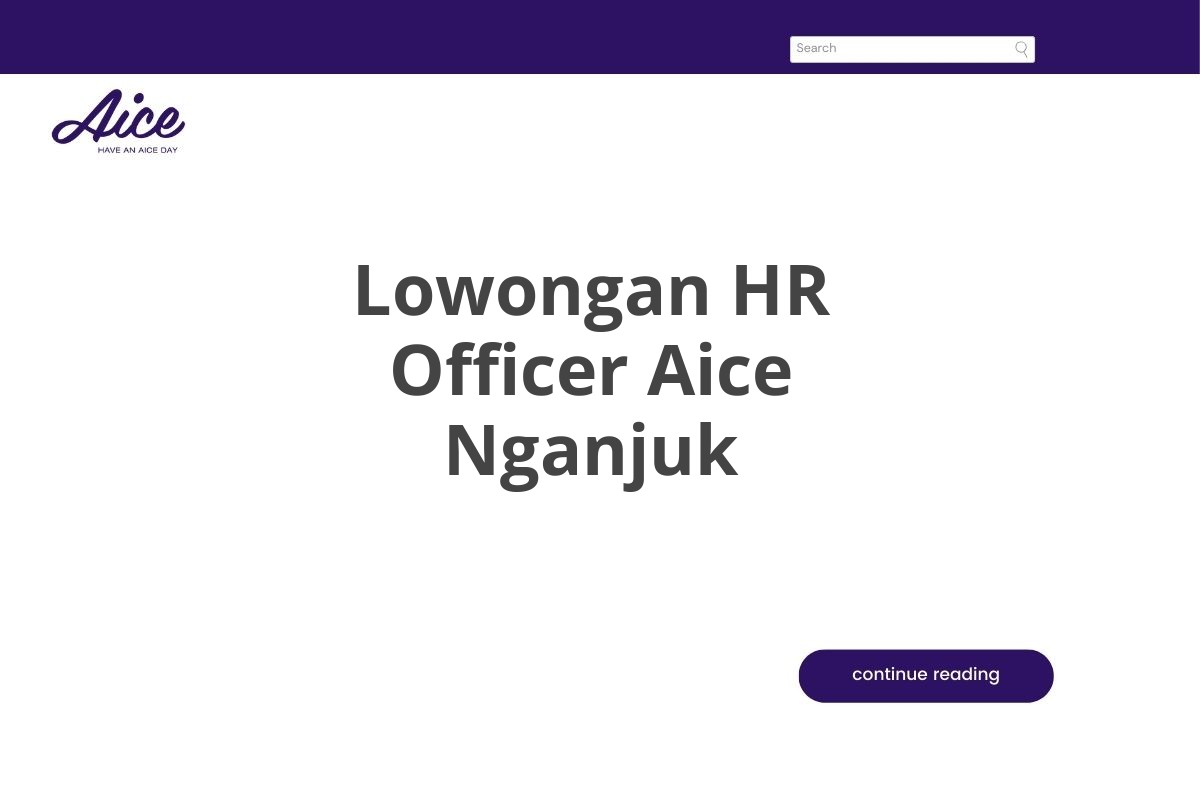 Lowongan HR Officer Aice Nganjuk