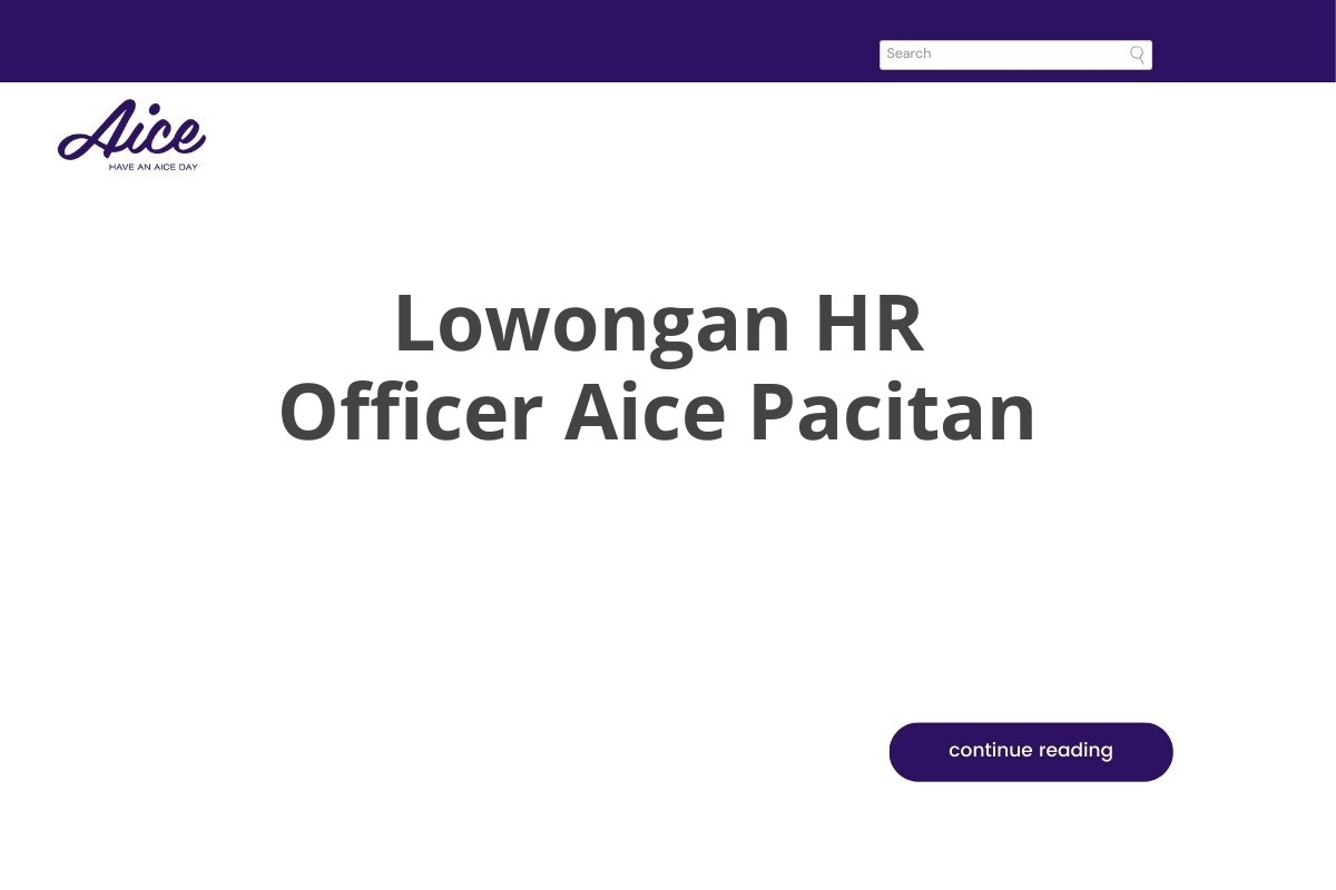 Lowongan HR Officer Aice Pacitan