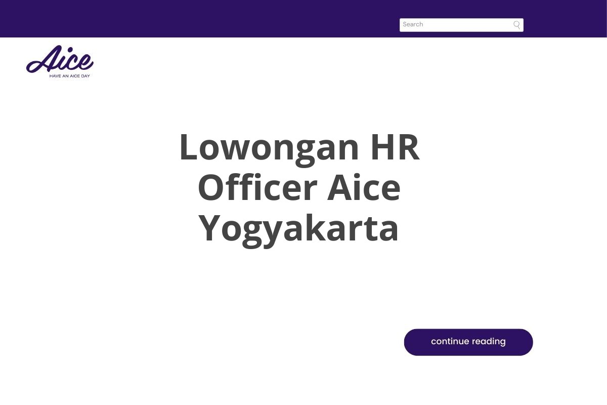 Lowongan HR Officer Aice Yogyakarta