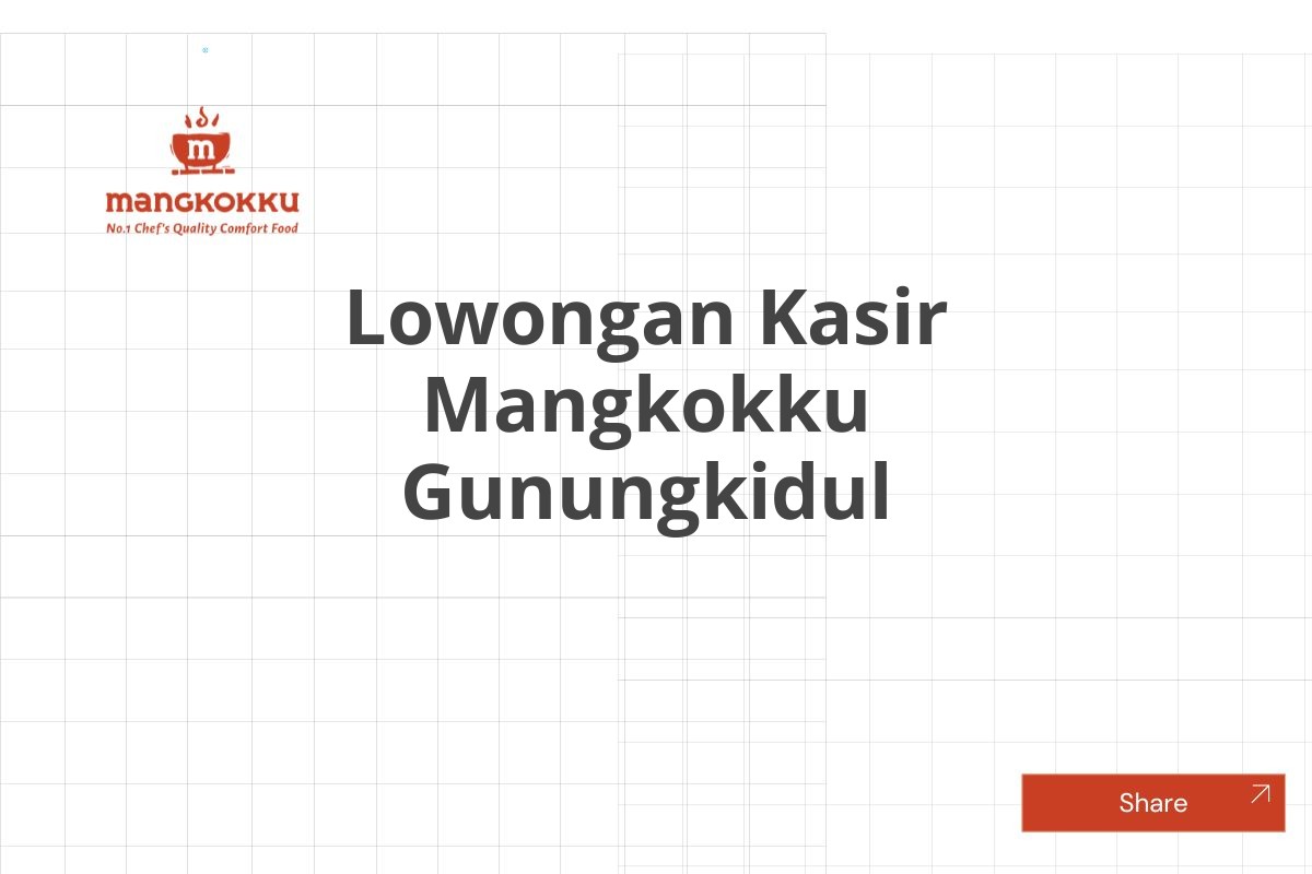 Lowongan Kasir Mangkokku Gunungkidul