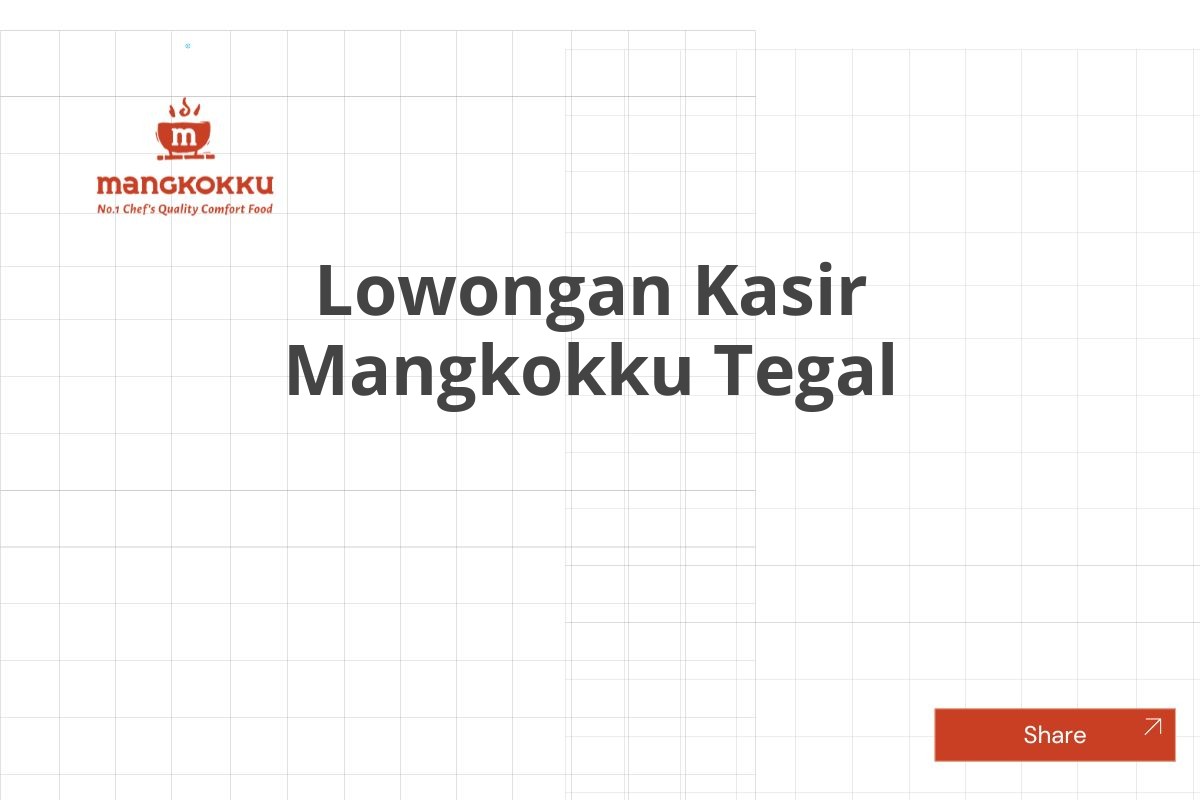 Lowongan Kasir Mangkokku Tegal