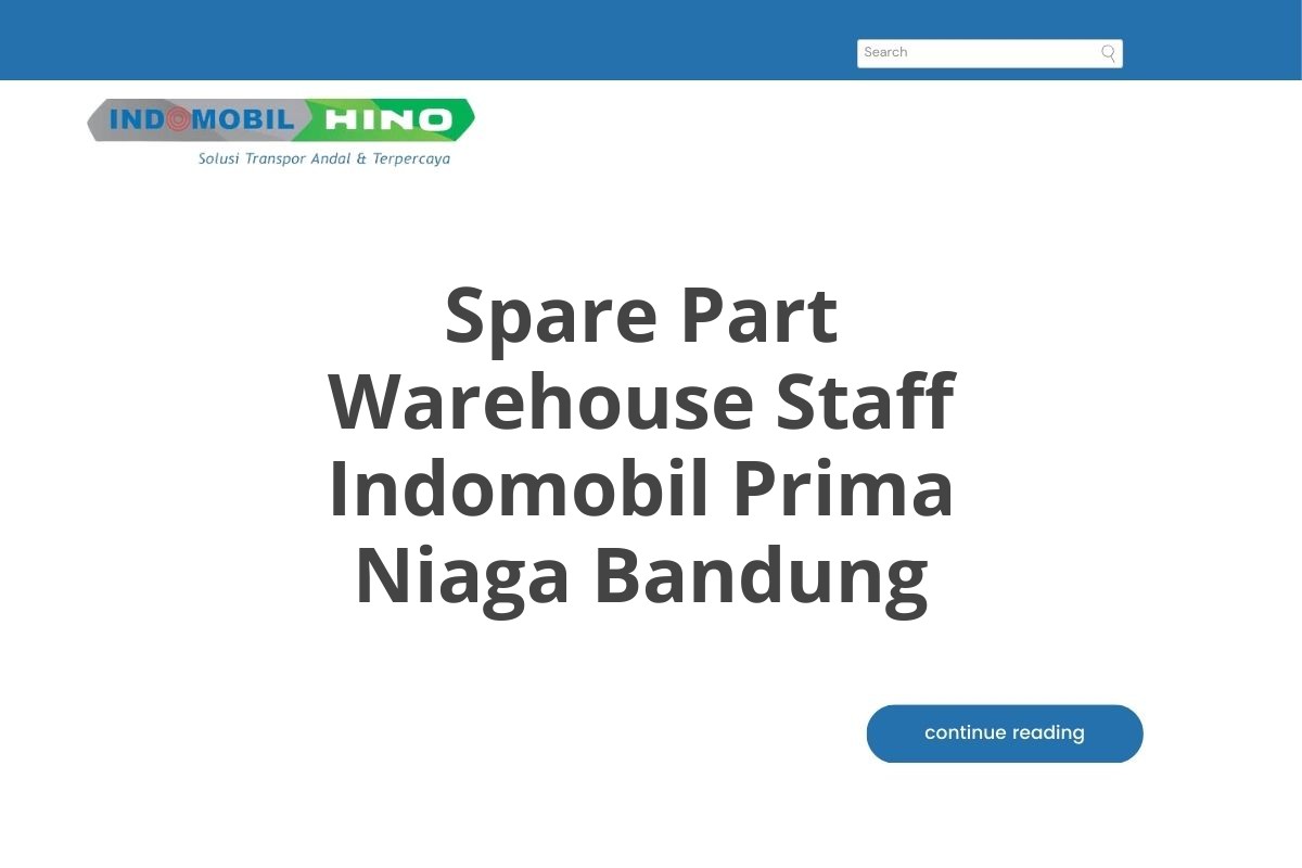 Spare Part Warehouse Staff Indomobil Prima Niaga Bandung